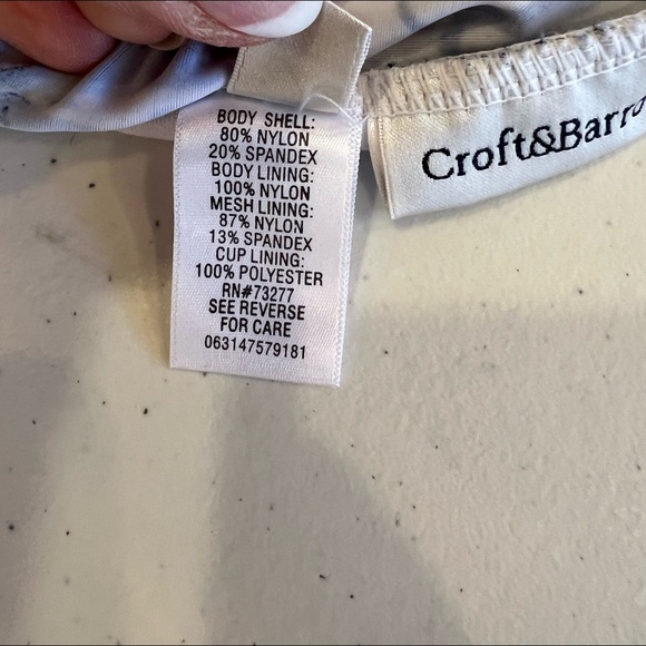 Croft & Barrow floral cup lined tankini top - Picture 5 of 5